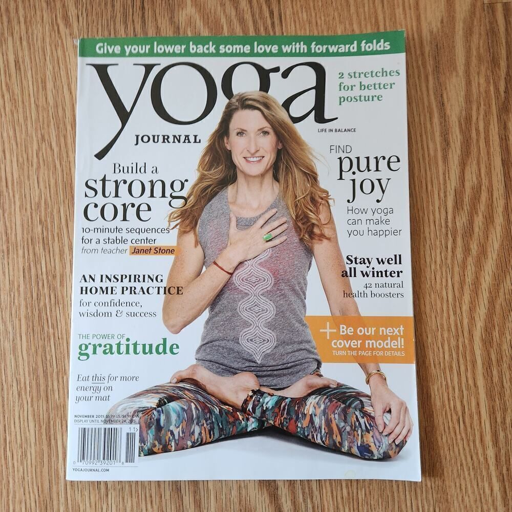 Yoga Journal Magazine November 2015 Janet Stone Cover Back Issue